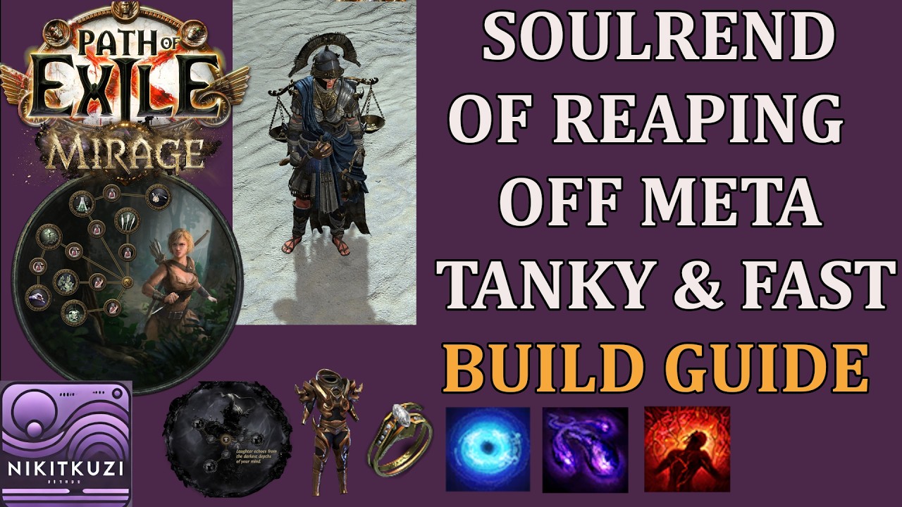 Poe 3.28 | Soulrend of Reaping | Off Meta Underrated Skill | Tanky & Fast | Low Budget | Build Guide