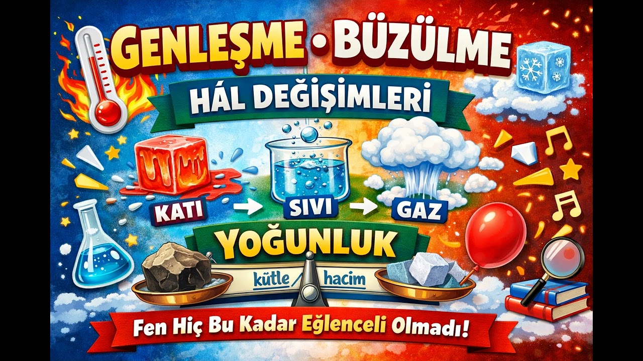 5.Ünite: MADDENİN AYIRT EDİCİ ÖZELLİKLERİ ÜNİTE FİNAL ŞARKISI-Fen Bilimleri 6.Sınıflar İçin