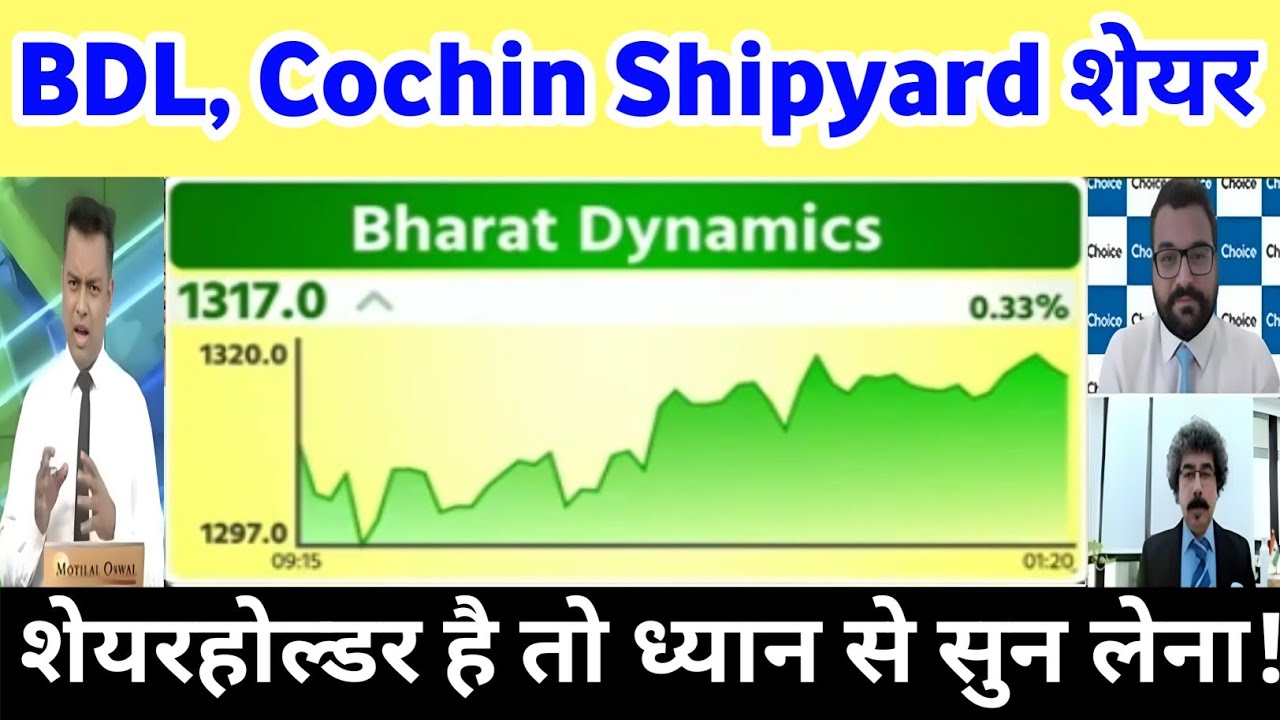 Cochin Shipyard Share Latest News | BDL latest news | Bharat dynamics share news