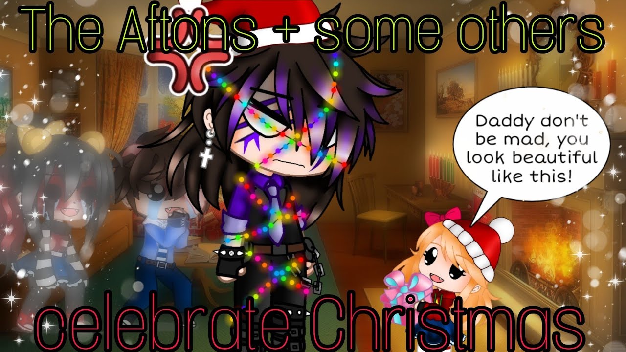 The Aftons + some others celebrate Christmas / My AU / FNAF / gacha_duvar / #aftonfamily #fnaf