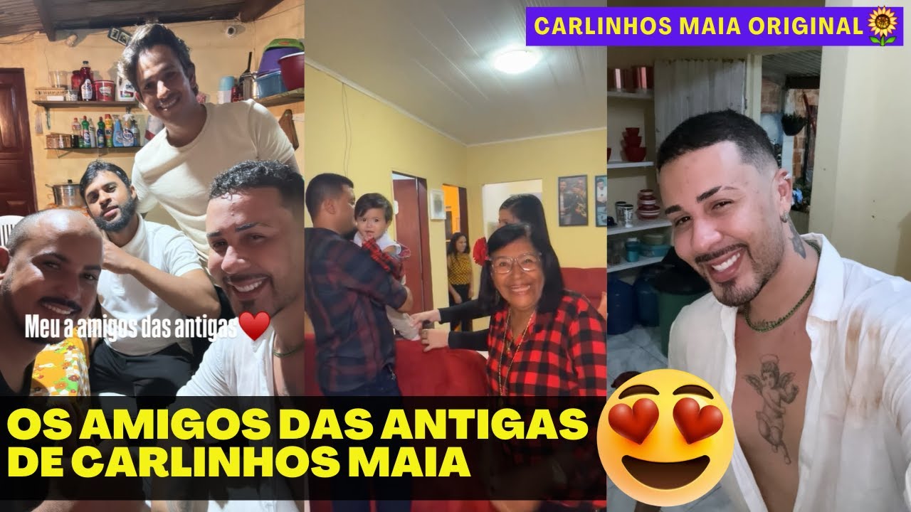 A IRMÃ DE CARLINHOS MAIA | A TURMA DA VILA ESTÁ ANIMADA COM A FESTA 😍😍 | CARLINHOS MAIA 🌻