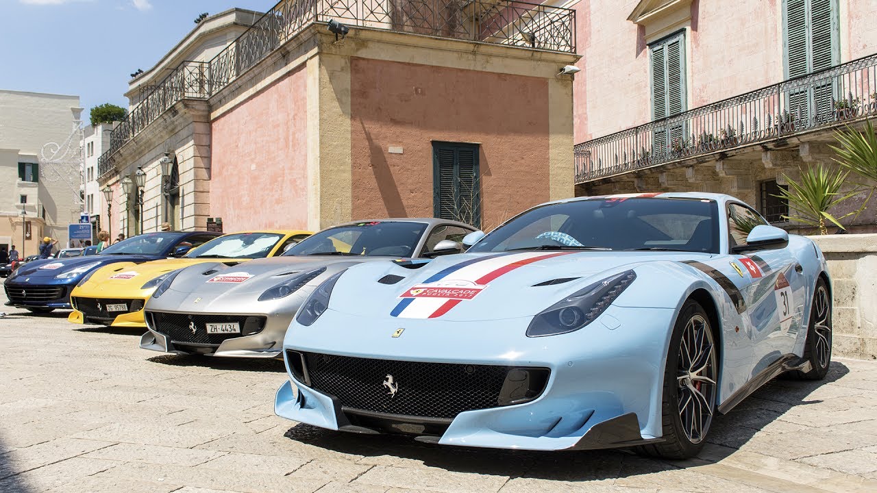 15x FERRARI F12 TDF - FERRARI CAVALCADE 2017 HQ