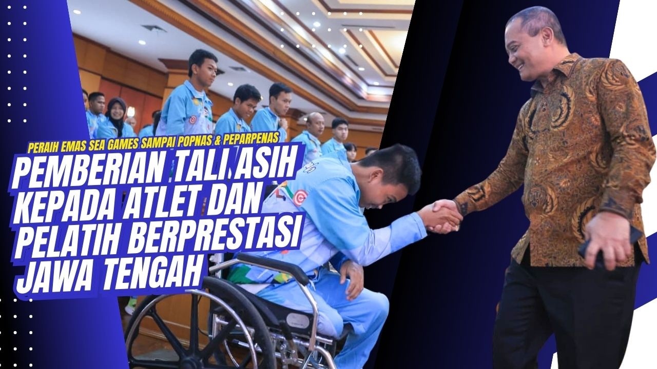 Gubernur Ahmad Luthfi Berikan Tali Asih kepada Atlet-atlet dan Pelatih Berprestasi Jateng