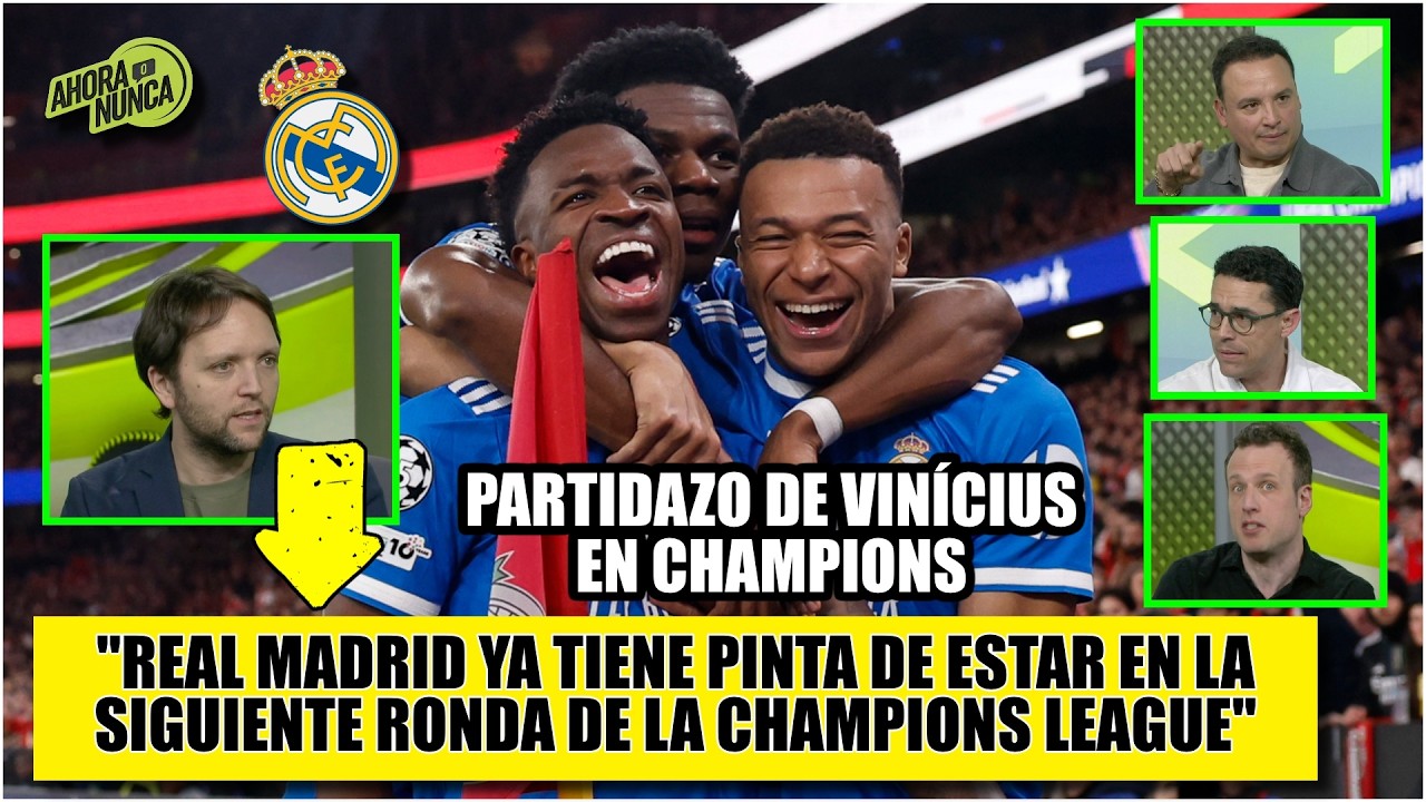 REAL MADRID ganó pero SE QUEDÓ CORTO vs BENFICA. VINICIUS dio PARTIDAZO en Champions | Ahora o Nunca