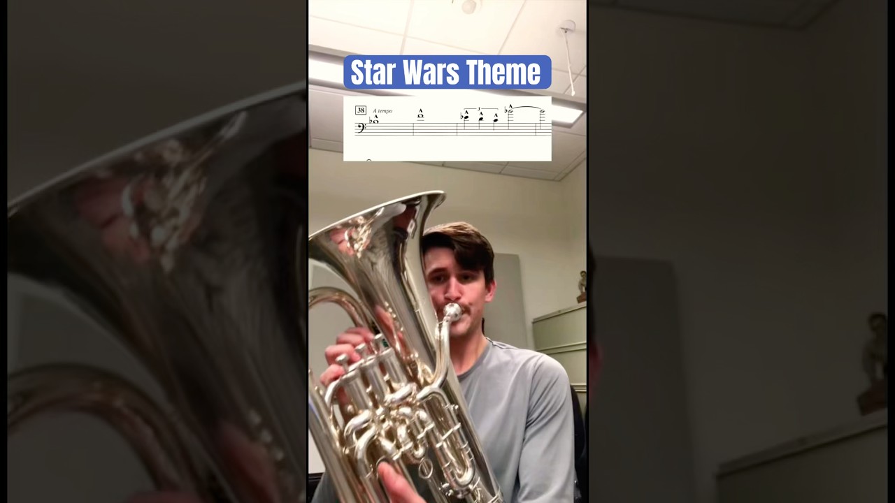 Star Wars Theme on Euphonium | With Music #euphonium #brassband #tuba #trombone #band