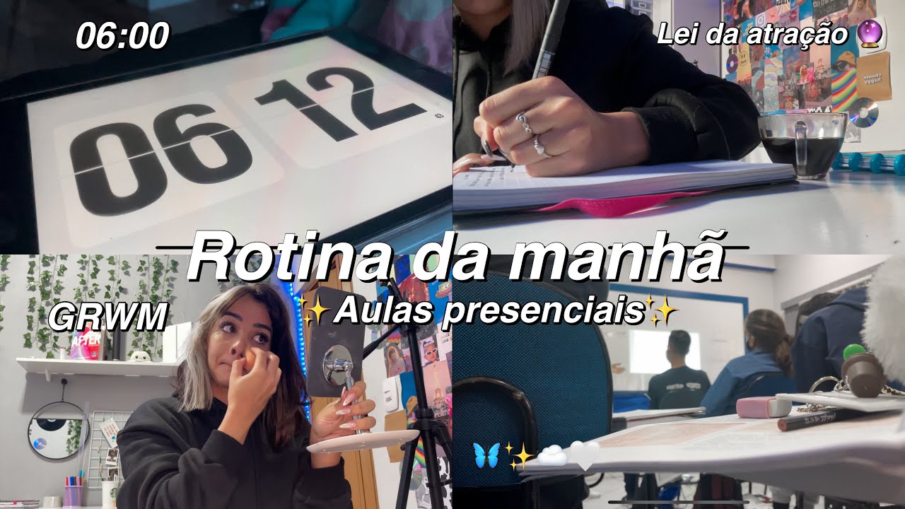 Rotina da manhã *aulas presenciais* ✨🖤