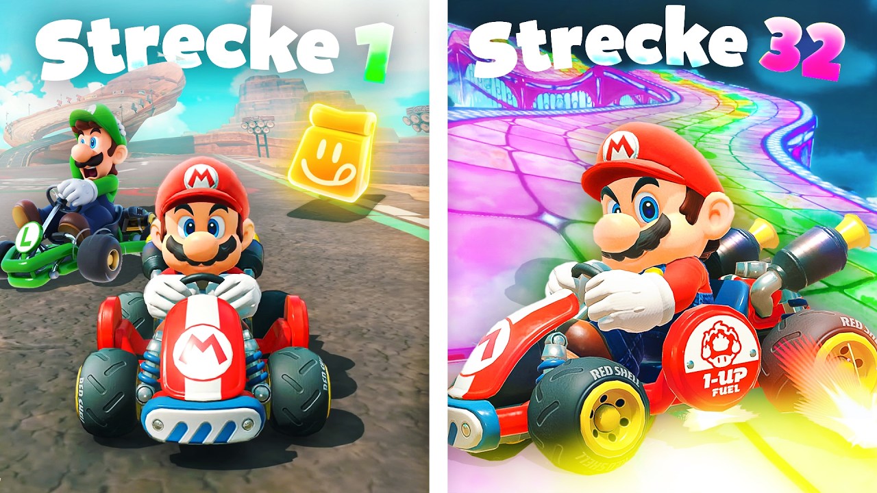 Ich habe ALLE 32 Strecken in Mario Kart World GEWONNEN!