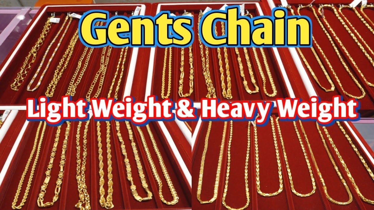 Gents Light Weight and Heavy Weight Chain Collection // J&T Gems Jewellery