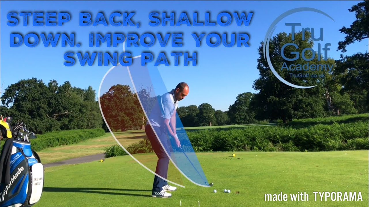 STEEPER BACK, SHALLOW DOWN. IMPROVE YOUR SWING PATH
