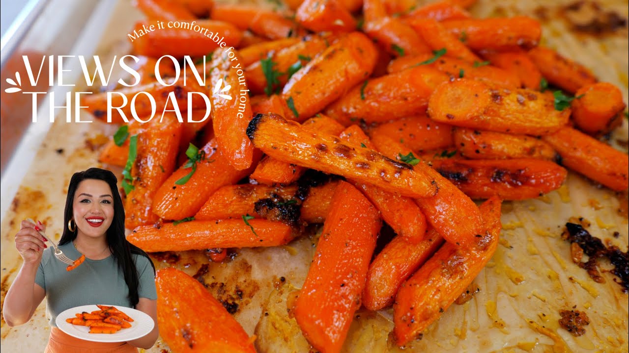 SUPER EASY!!! HONEY GARLIC BUTTER ROASTED CARROTS RECIPES | Side dish recipe