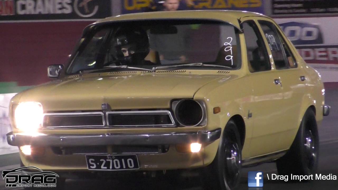 SLEEPER GEMINI!!!  SR20 POWERED HOLDEN GEMINI - 9.85 @ 118 MPH - TNT 7/08/2016