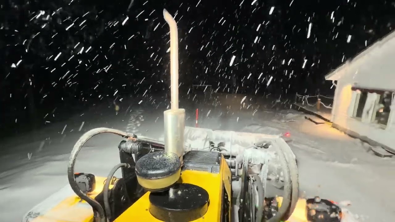 Huddig styr snö