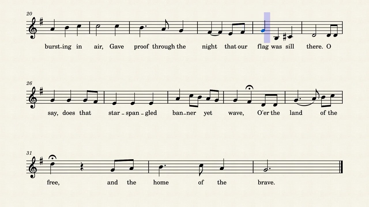 National Anthem - Soprano