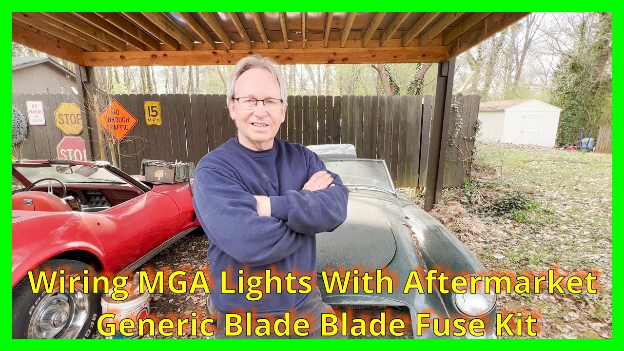 Wiring MGA Lights: Turn, Brake, Headlight, Park, Tail With Generic Modern Blade Fuse Wiring Kit