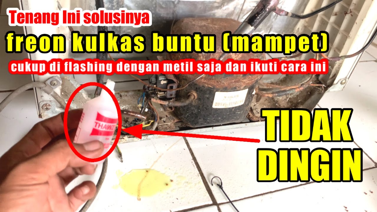 SOLUSI FREON KULKAS BUNTU DAN TIDAK DINGIN