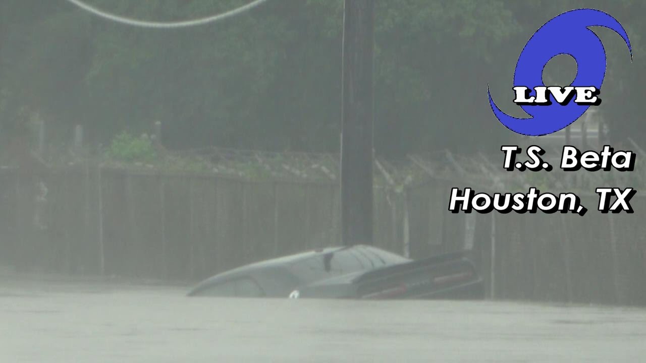 TS Beta Flash Flooding in Houston, TX (LIVE from Jason Cooley)