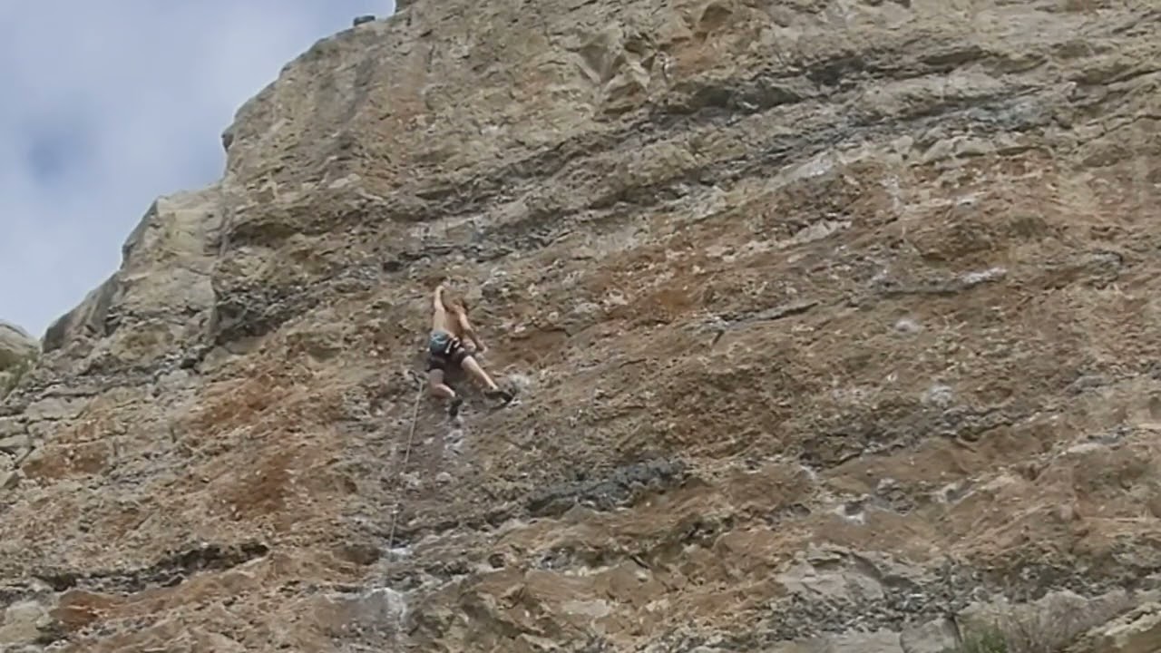 Road Rage 7b+ ✅ at Cheyne Cliff in Portland.