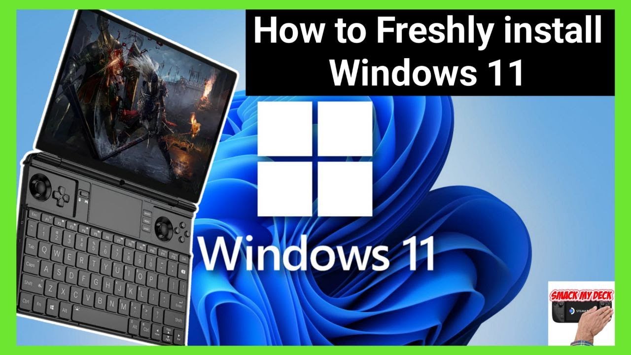 Install Fresh Windows 11 on GPD WIN MAX 2 or any Windows 10/11 device - TUTORIAL
