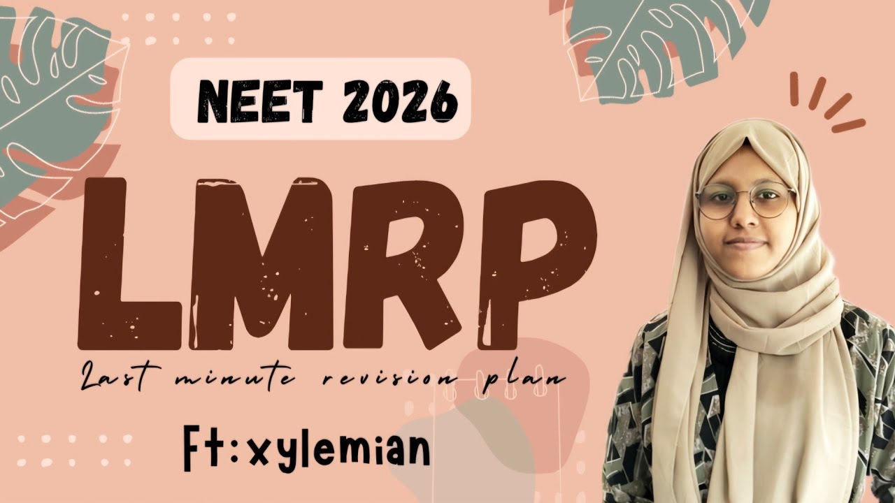 How to study during LMRP | LMRP schedule for Xylem students | NEET 2026