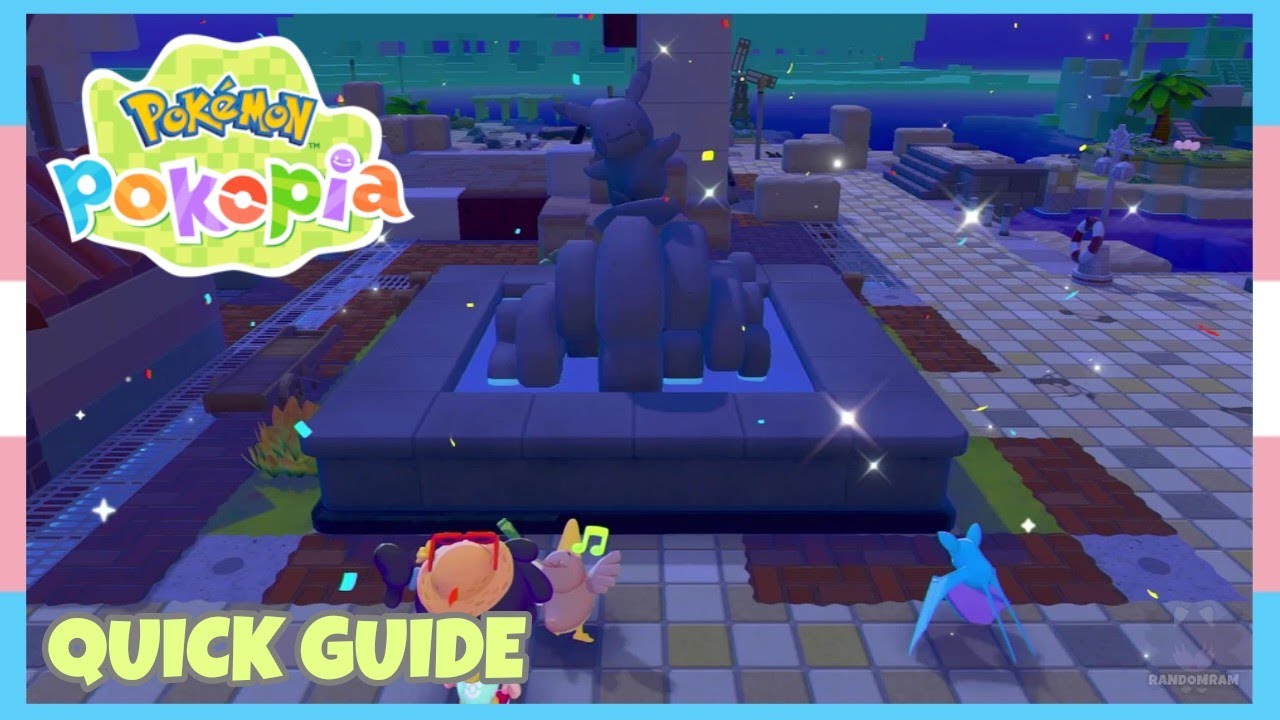How To Build The Pikachu Fountain In Bleak Beach In Pokemon Pokopia | Quick Guide