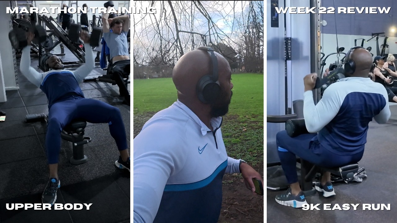 London Marathon 2026 Training | Week 22 | Far From Ideal Week + Upper Body Gym Session & 9k Run