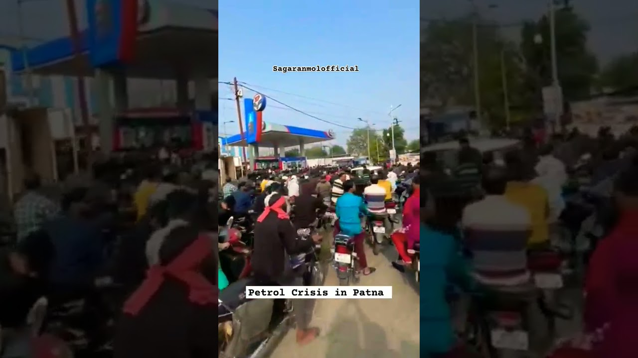 Petrol Crisis 😭 in Patna #shorts #driver #crisis #shortamv #petrolpump #petroldieselprice