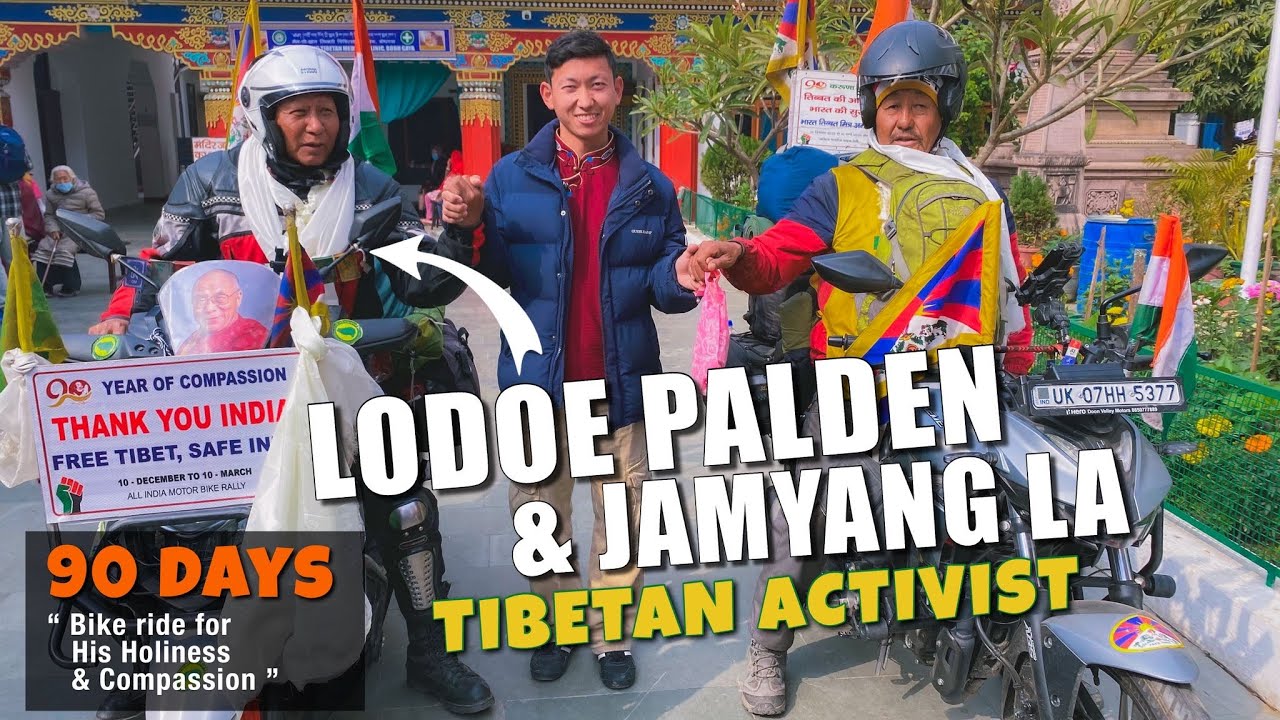 Support Lodoe & Jamyang Lak:90 days Bike Ride for His Holiness Long life&Compassion |Tibetan Vlogger