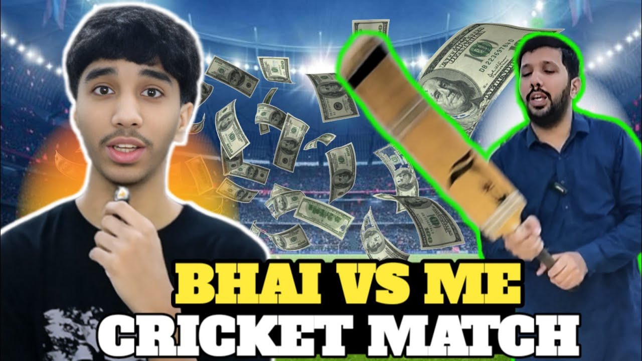 “Aaj ghar mein bhai ke saath cricket khela 🏠🏏 — comments mein batao, kisne acha khela?