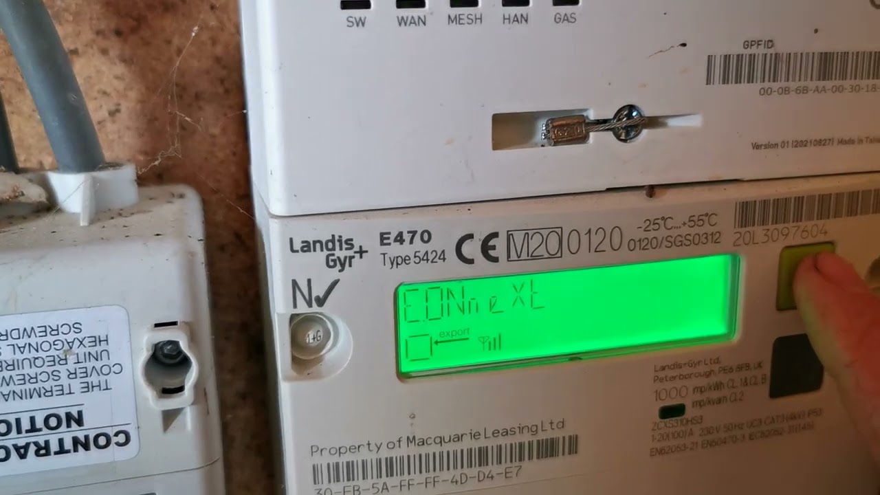Landis E470 Smart Meter Tips : Which button to press to display meter readings