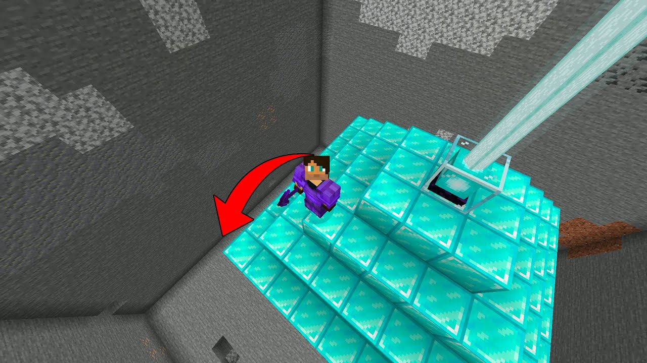 STIEKEM EEN BASIS ONDER JEROEN UITGRAVEN IN MINECRAFT