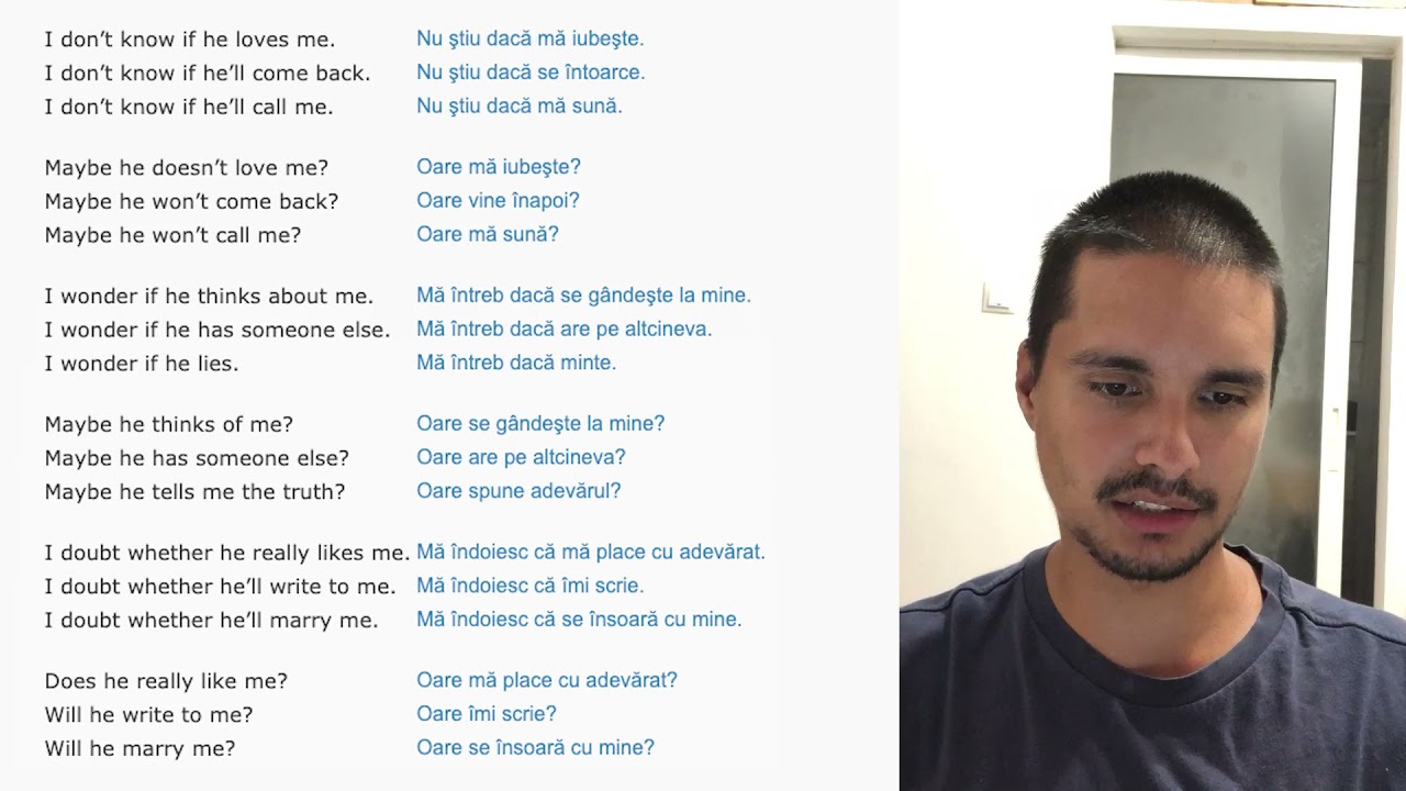 Romanian Phrases #93 Subordinate clauses: if