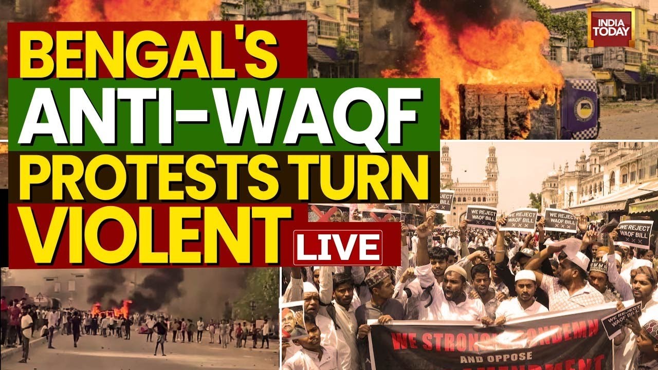 Bengal Violence LIVE: Rumor Sparks Chaos In Murshidabad's Anti-Waqf Act Protest, Internet Suspended