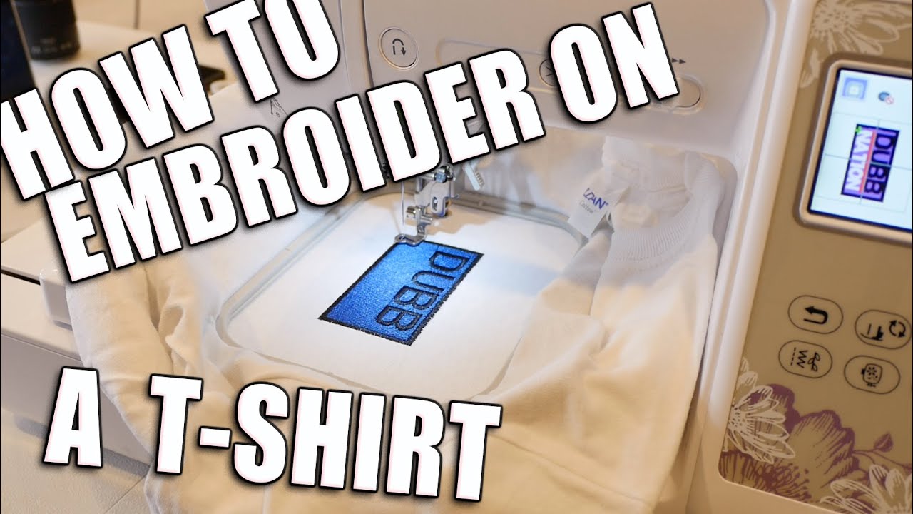 How to embroider on a t-shirt