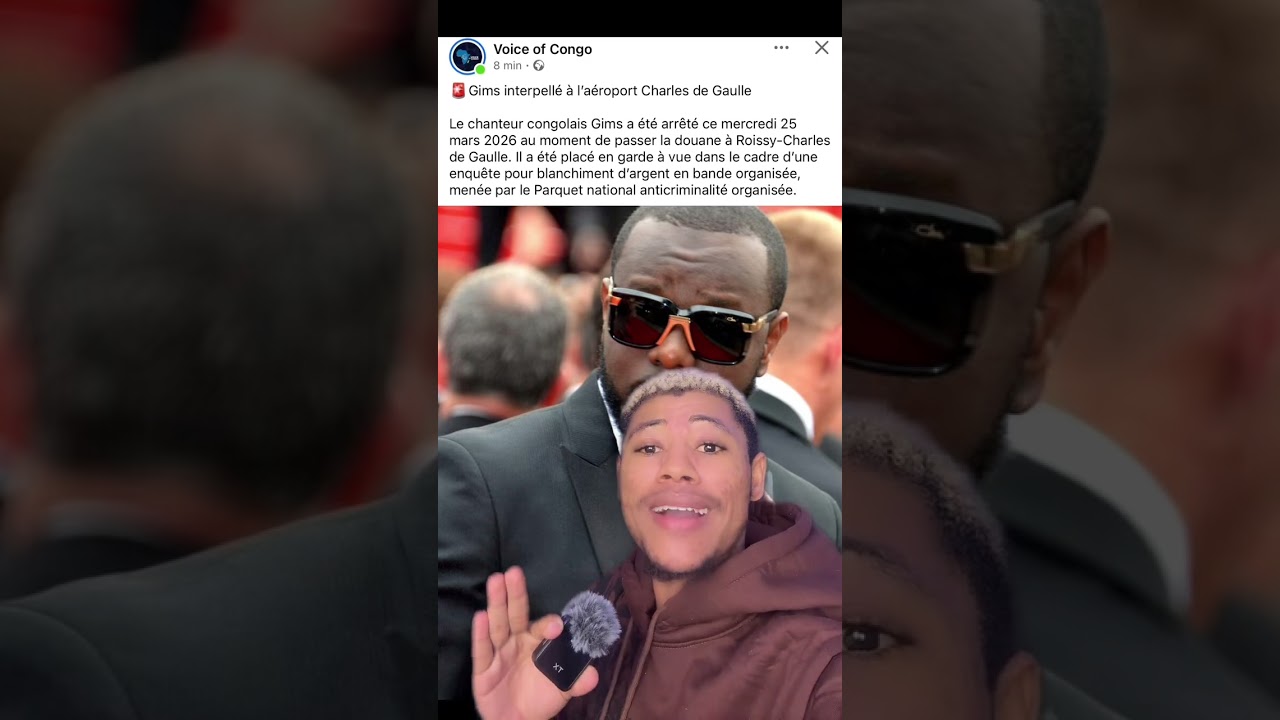 Ma&icirc;tre gims arret&eacute; en France #urgent #gims #france #actualit&eacute; #musique
