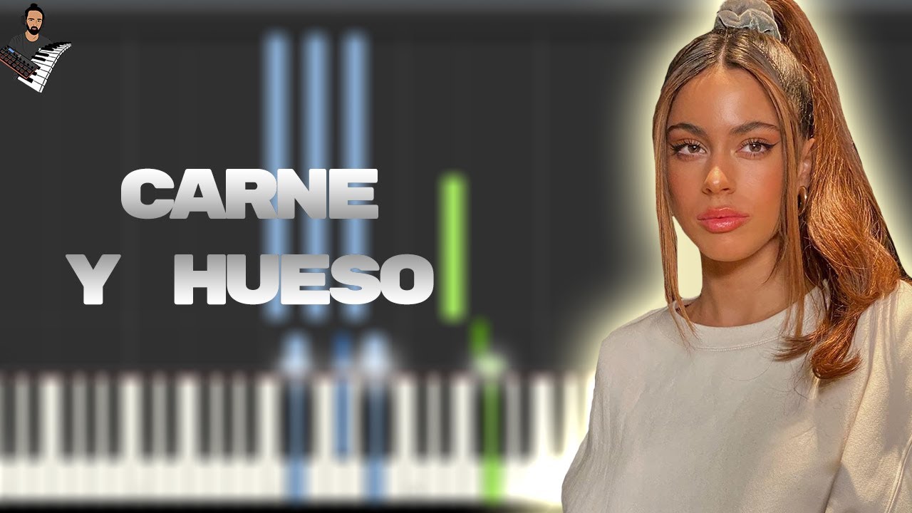 TINI - Carne y Hueso  | Instrumental Piano Tutorial / Partitura / Karaoke / MIDI