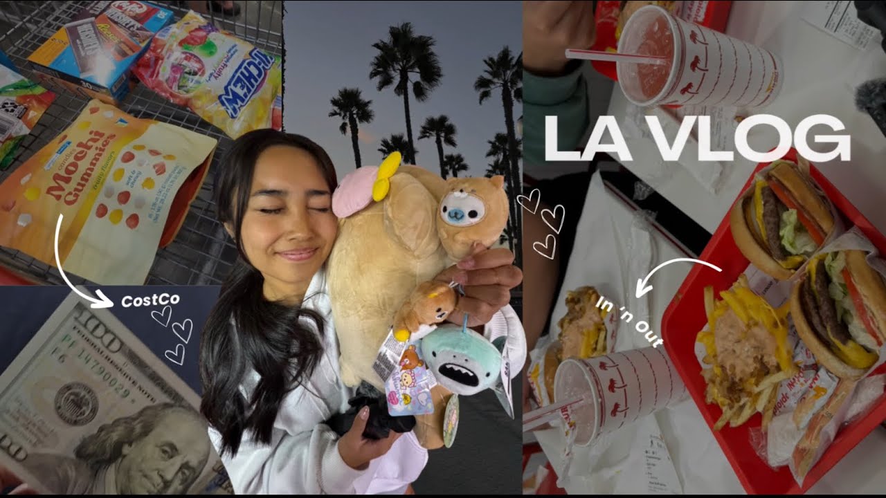 LA Vlog | CostCo, Tennis, Arcade, Beach | Travel Vlog in California 🇺🇸