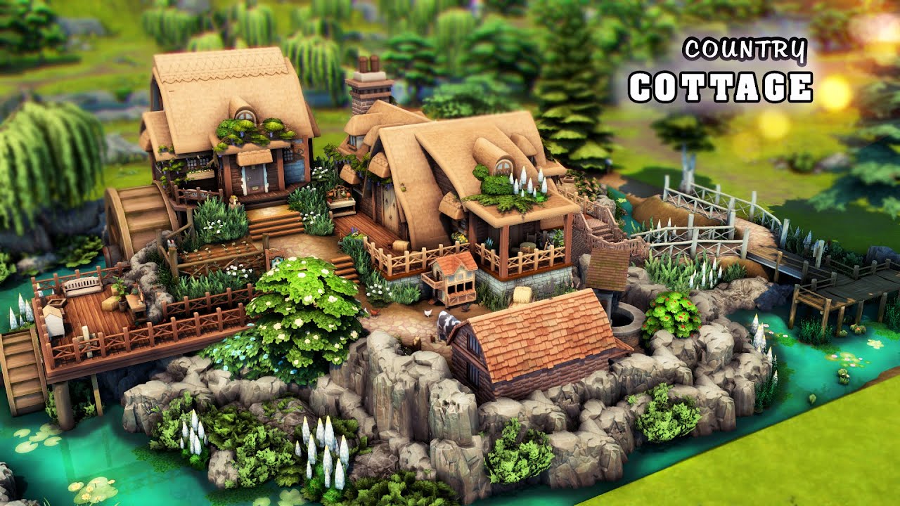 Country Cottage 🐮🍄 || The Sims 4 Cottage Living: Stop Motion