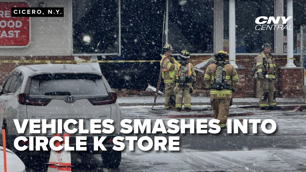 Three hurt after vehicle smashes into Circle K convenience store in Cicero