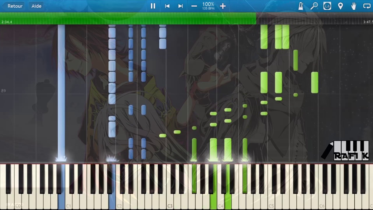 There is a reason - No game no life Zero (movie) Ending theme [Piano cover] // Synthesia