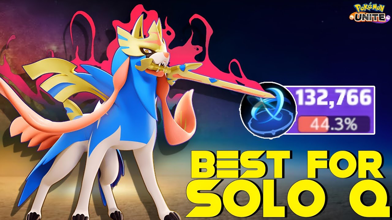 Zacian is best pokemon to Carry Solo Queue in Top  Global Rank 😎 | Pokemon Unite