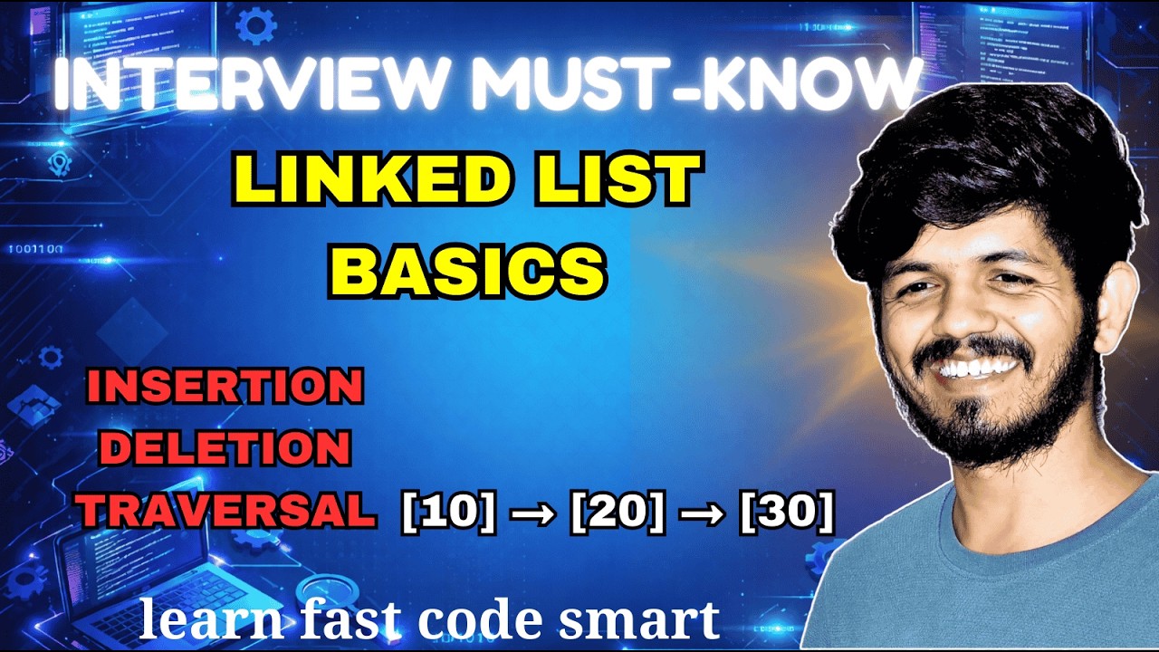 Linked List in Python for Beginners | Implementation + Interview Basics (DSA Placements)