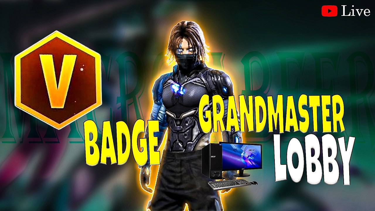 LIVE 🔴 New Grandmaster Top 1 Push V Badge Lobby | ABEER LIVE