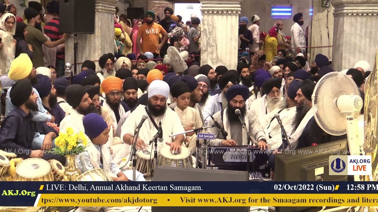 029 Delhi 2Oct2022 SunMor Dinas Sohellaa Keertan Bhai Parminder Singh Jee Jalandhar
