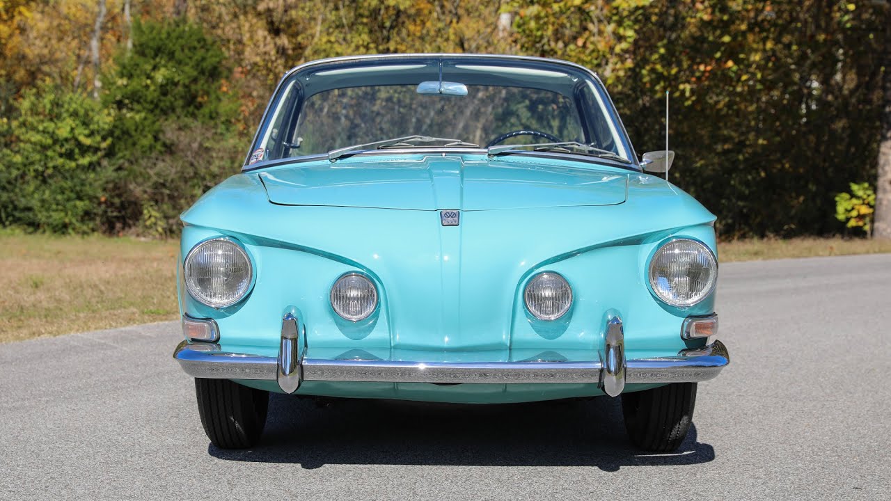Прогулка по Volkswagen Type34 Razor Karmann Ghia 1962 года
