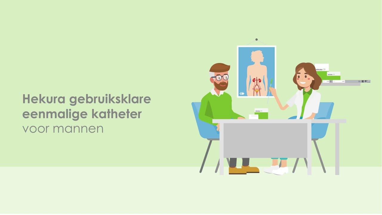 Instructievideo Hekura gebruiksklare eenmalige katheter man