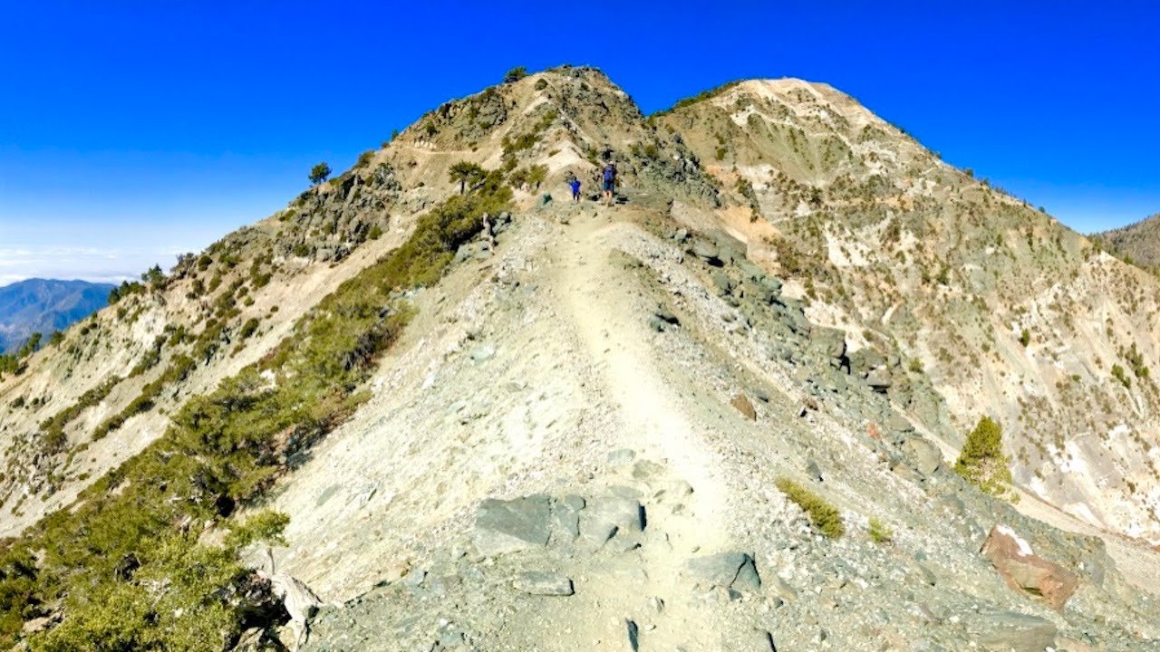 Virtual Hike Angeles National Forest - Devil's Backbone Trail to Mount Baldy