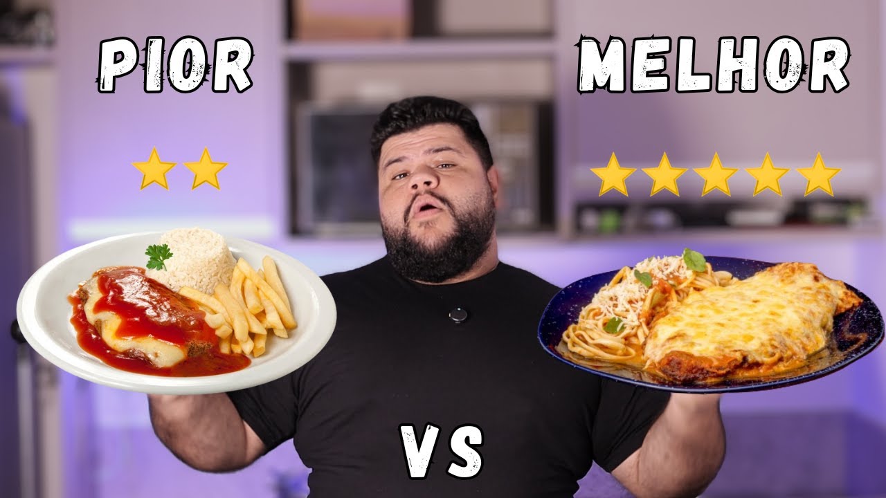 Filé à Parmegiana Melhor Avaliado vs Filé à Parmegiana Pior Avaliado
