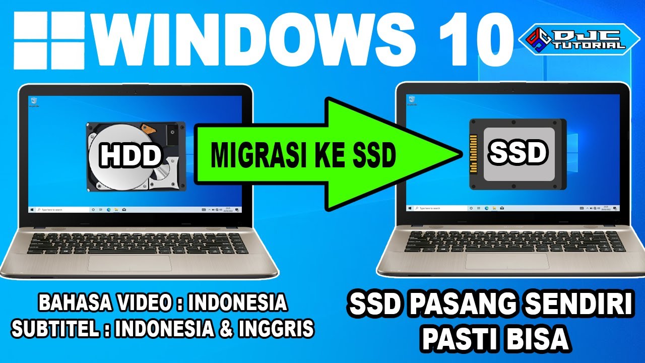 Cara Migrasi Windows dari HardDisk Ke SSD Laptop [ Beli Ukuran SSD, Ukur Tebal DVD, Migrasi OS ]