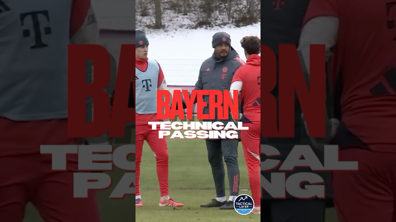 Bayern Munich Passing Drill | Back-Foot Receiving & Line Breaking ⚽🔴⚪️