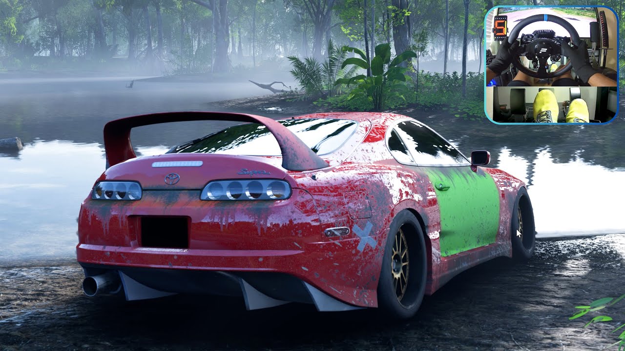 Toyota Supra MK4 Gameplay | Forza Horizon 5 In 4K | Fanatec Wheel & Pedal Cam